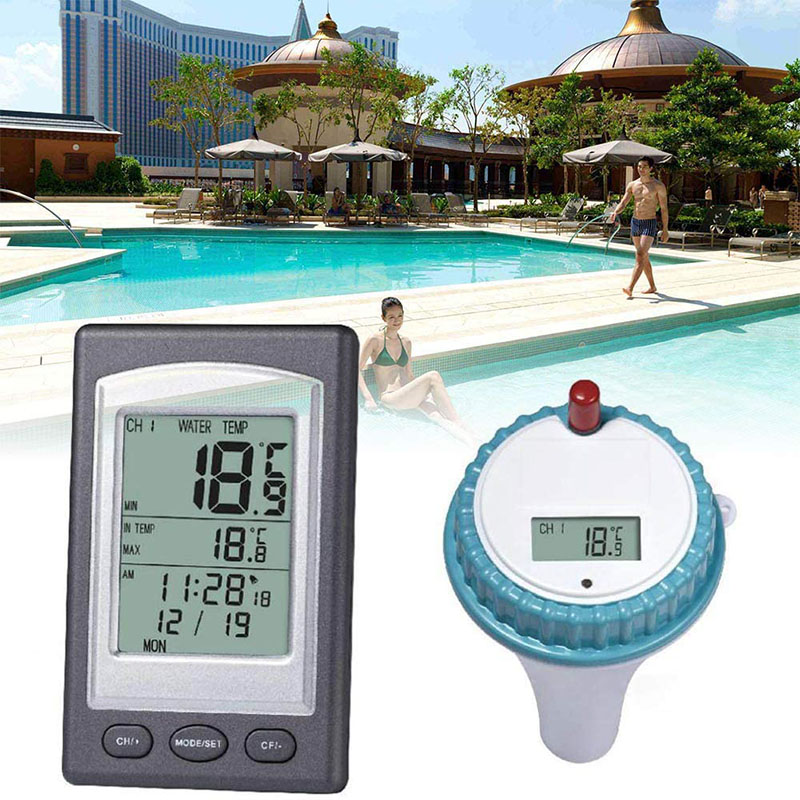 Digtal Kolam Renang Termometer - Pool Alarm Float ulasan dan harga