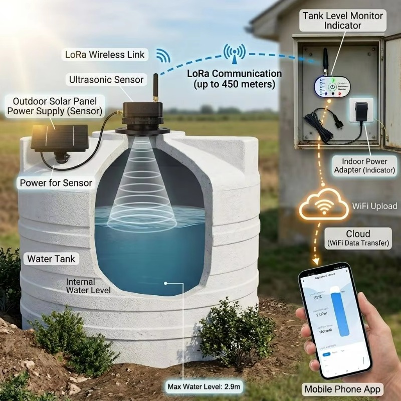TLC2502P-S, Pemancar Level Ult - Water Alarm Sensor ulasan dan harga