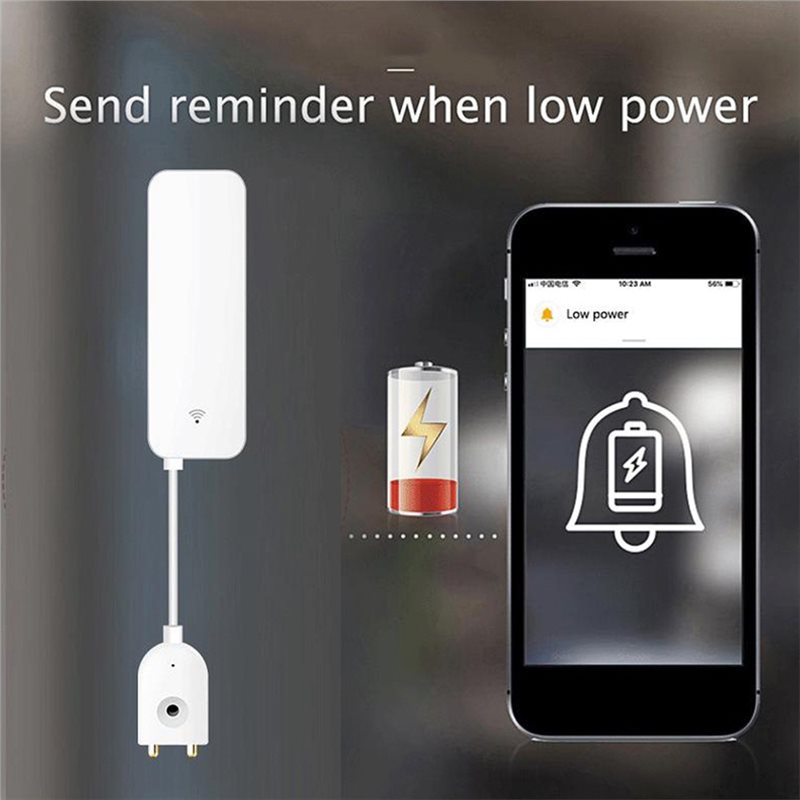 DTEN-Tuya, Sensor Kebocoran Ai - Water Alarm Sensor ulasan dan harga
