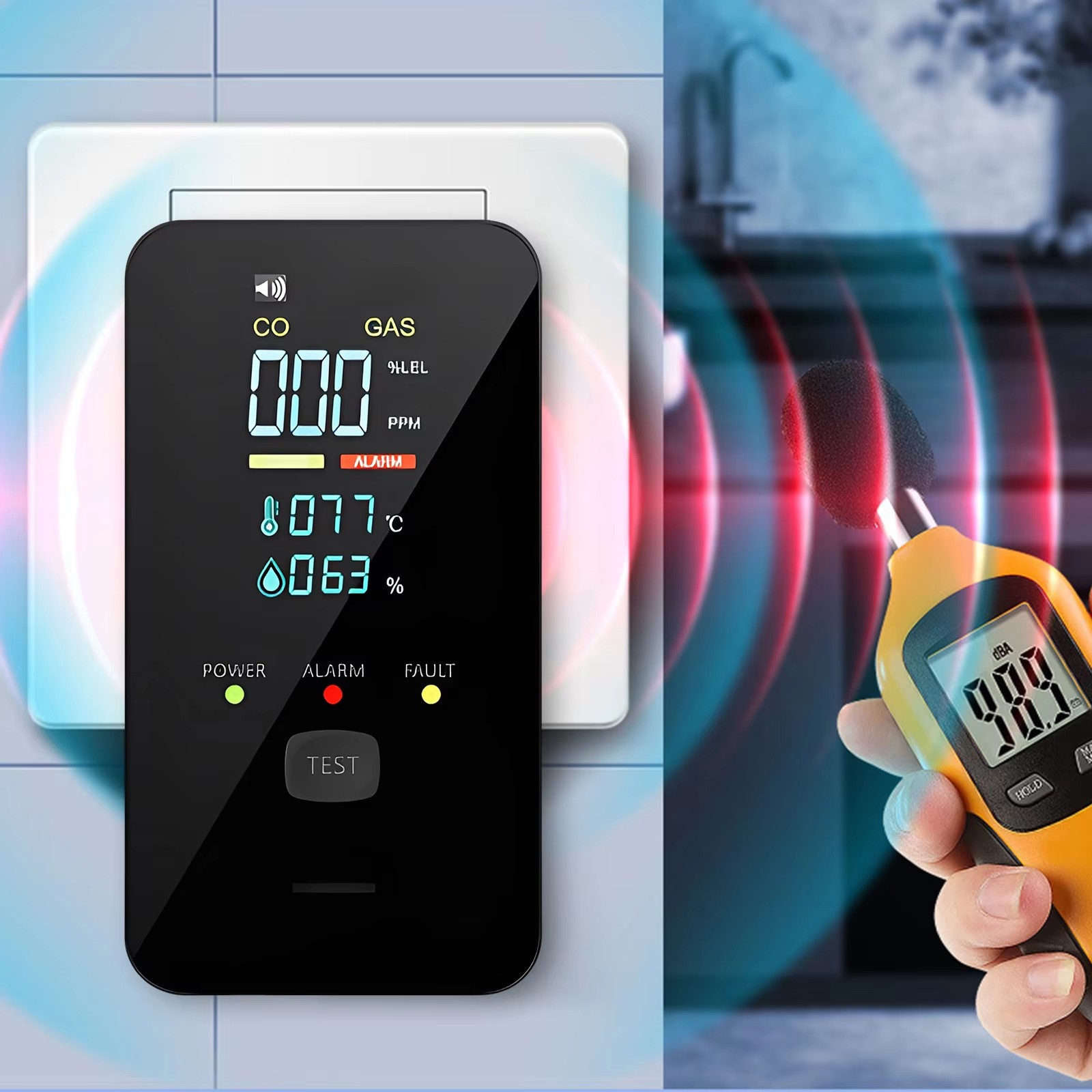 Detektor Gas Alam & Karbon Mon - Co Detector Plug ulasan dan harga